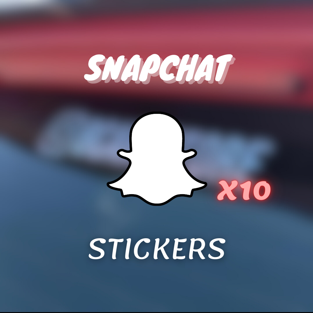 Snapchat sticker x10