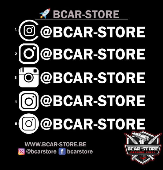 Autocollant Instagram x5