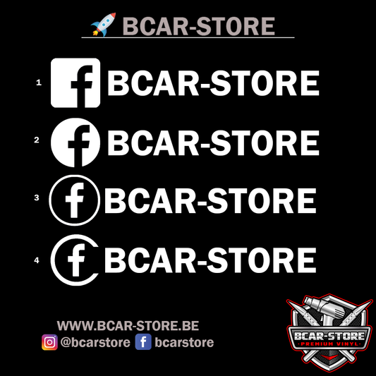 Autocollant Facebook x5