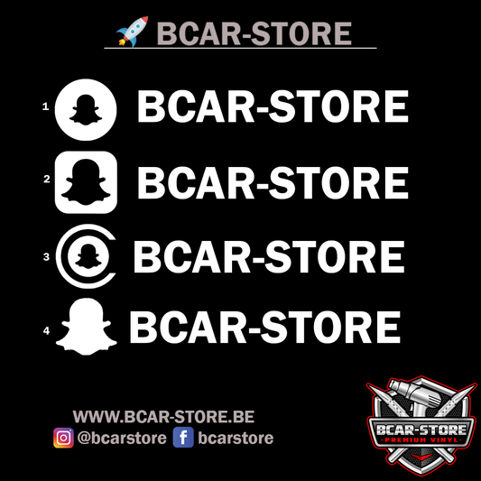 Autocollant Snapchat x10