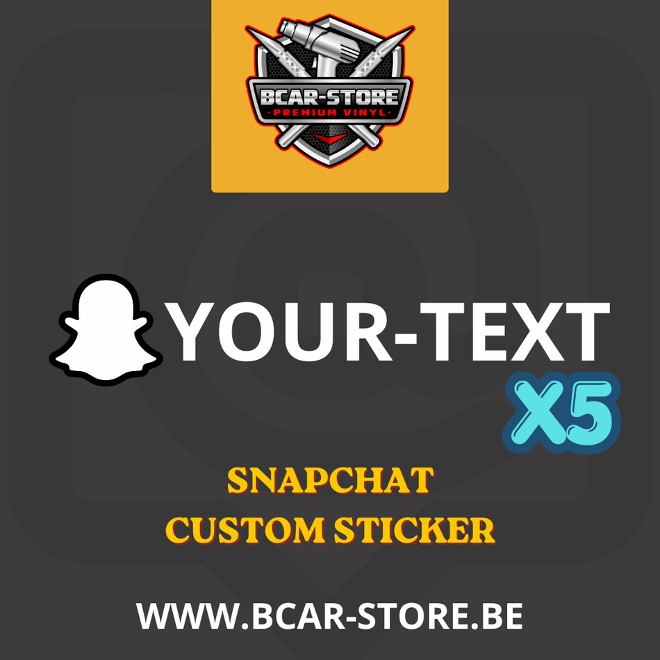 Autocollant Snapchat x5