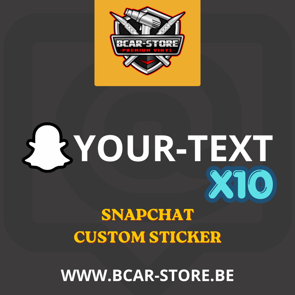 Autocollant Snapchat x10