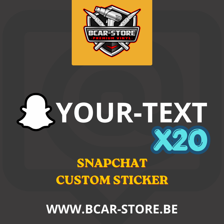Autocollant Snapchat x20